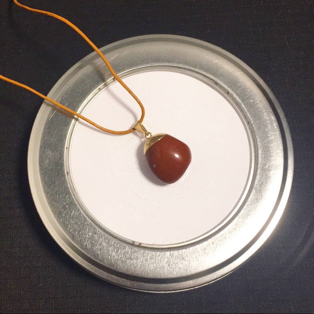 💫GENUINE POPPY JASPER Adjustable necklace💫